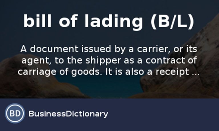 Sự khác nhau giữa Received for shipment b/l và Shipped/Laden on board b/l là gì?
