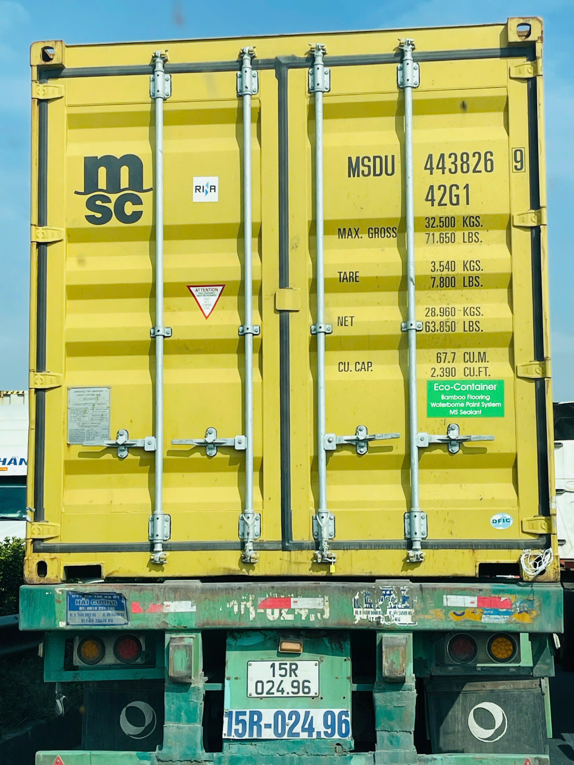 Ký mã hiệu Container - Thông số vỏ container có ý nghĩa gì