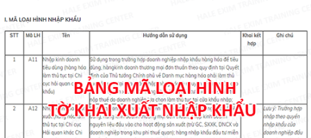 ma-loai-hinh-to-khai-xuat-nhap-khau